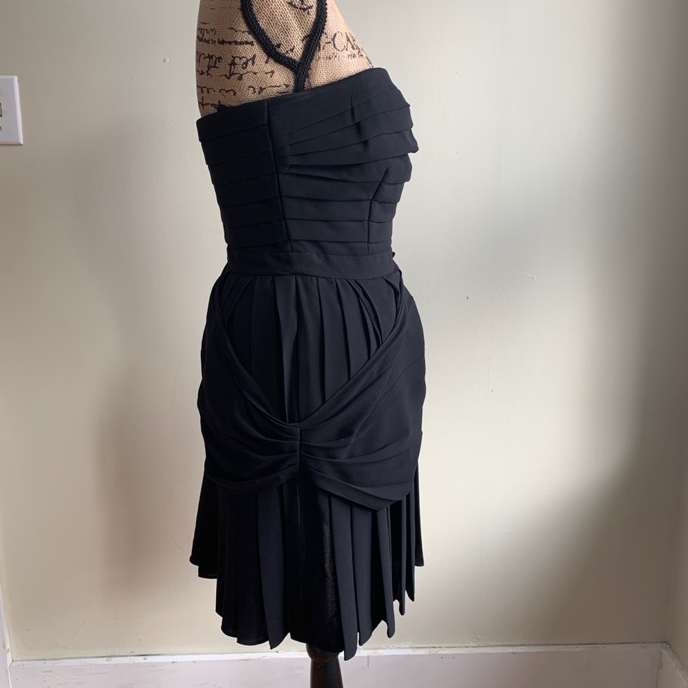 Rachel Roy one shoulder pleated black dress - Picture 11 of 15